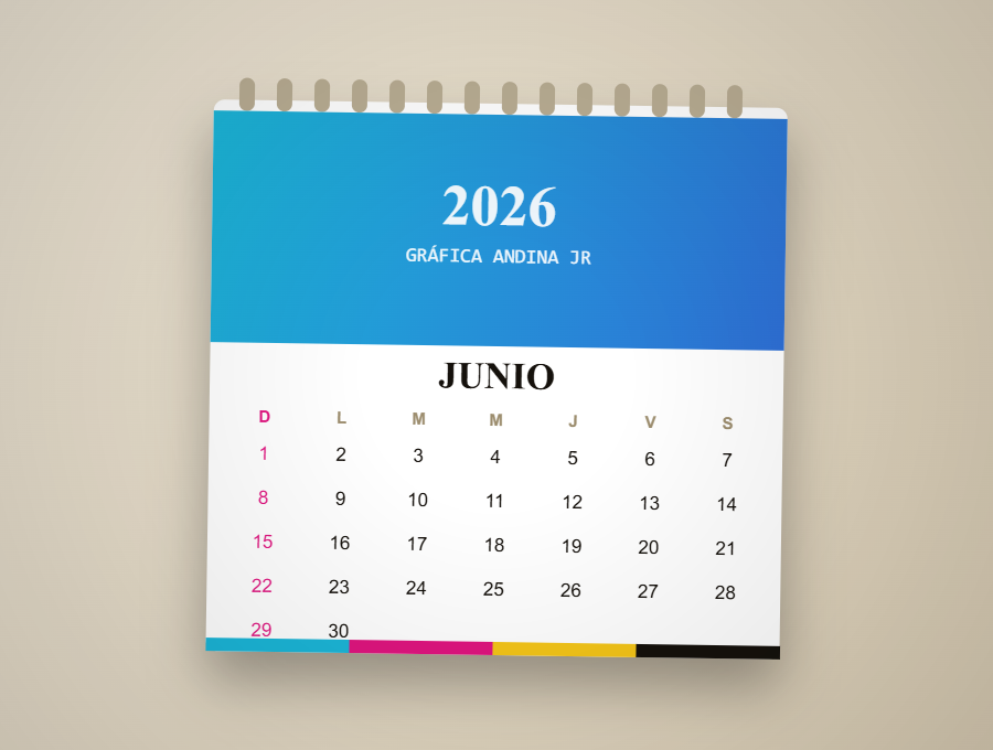 Calendarios y libros impresos