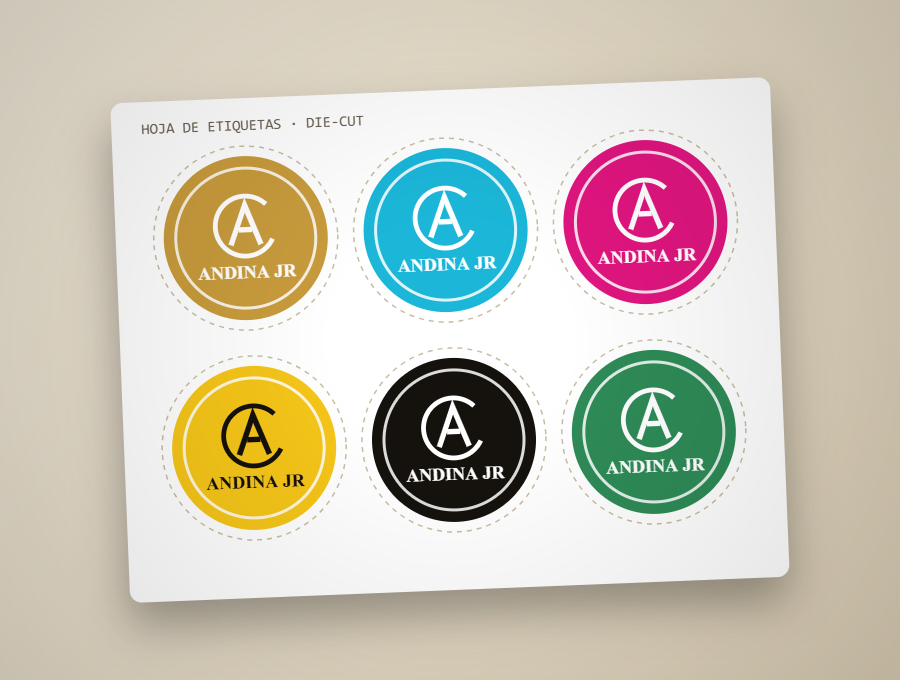 Etiquetas y adhesivos die-cut