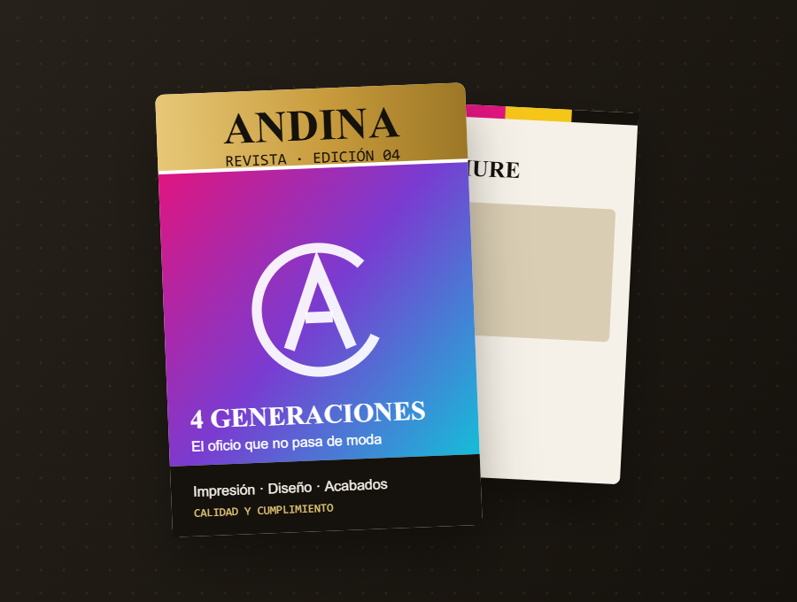 Revistas y brochure impresos